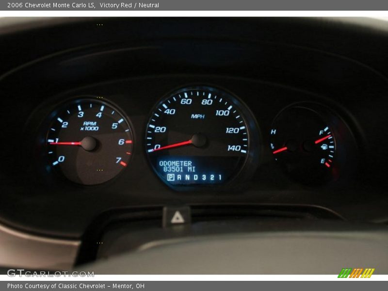 Victory Red / Neutral 2006 Chevrolet Monte Carlo LS