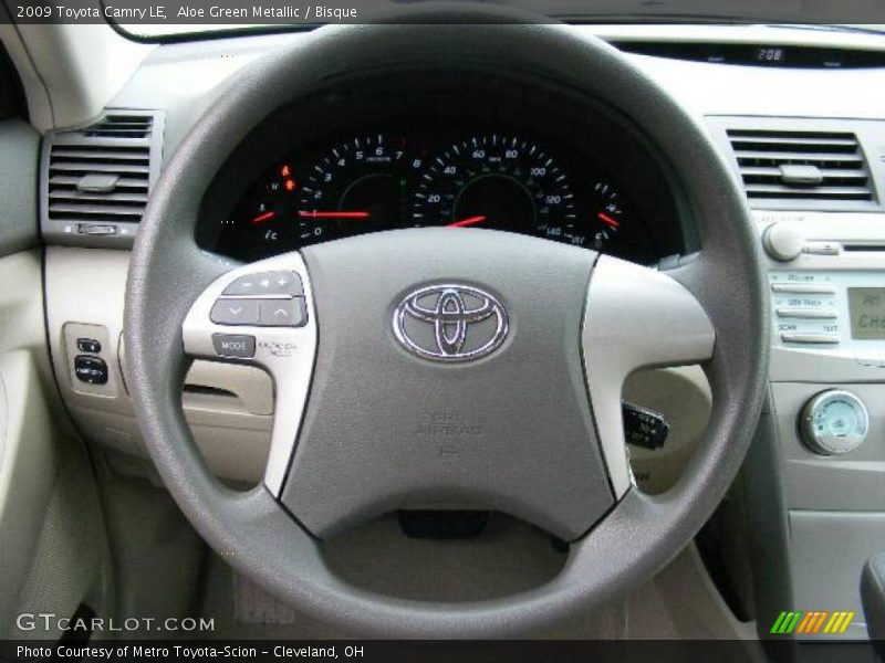 Aloe Green Metallic / Bisque 2009 Toyota Camry LE