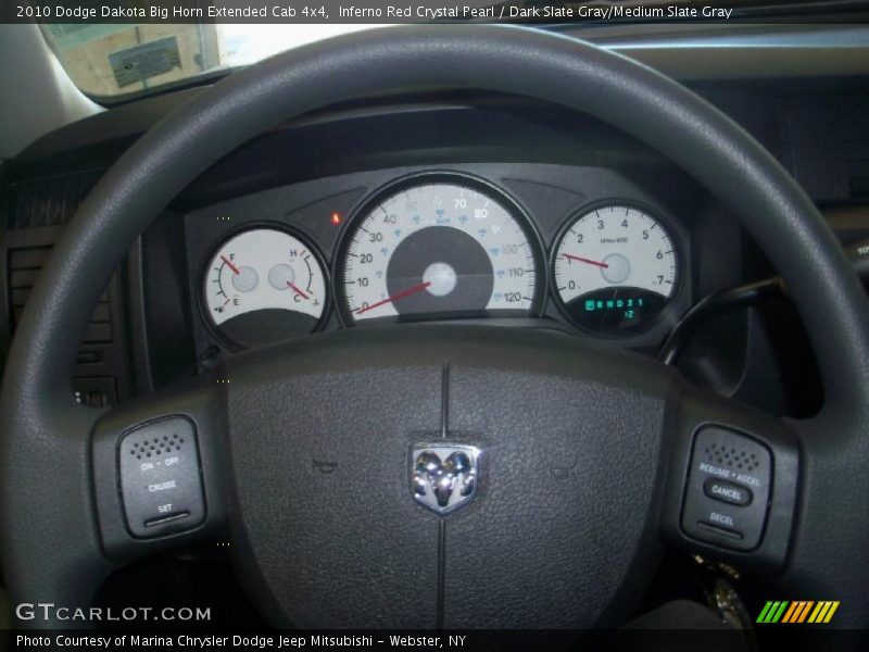 Inferno Red Crystal Pearl / Dark Slate Gray/Medium Slate Gray 2010 Dodge Dakota Big Horn Extended Cab 4x4