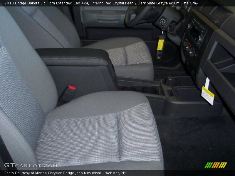 Inferno Red Crystal Pearl / Dark Slate Gray/Medium Slate Gray 2010 Dodge Dakota Big Horn Extended Cab 4x4