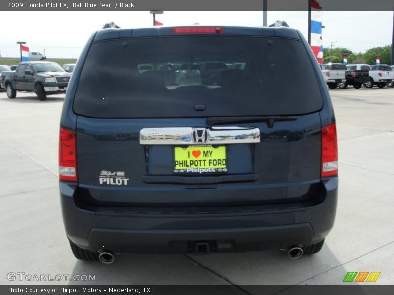 Bali Blue Pearl / Black 2009 Honda Pilot EX