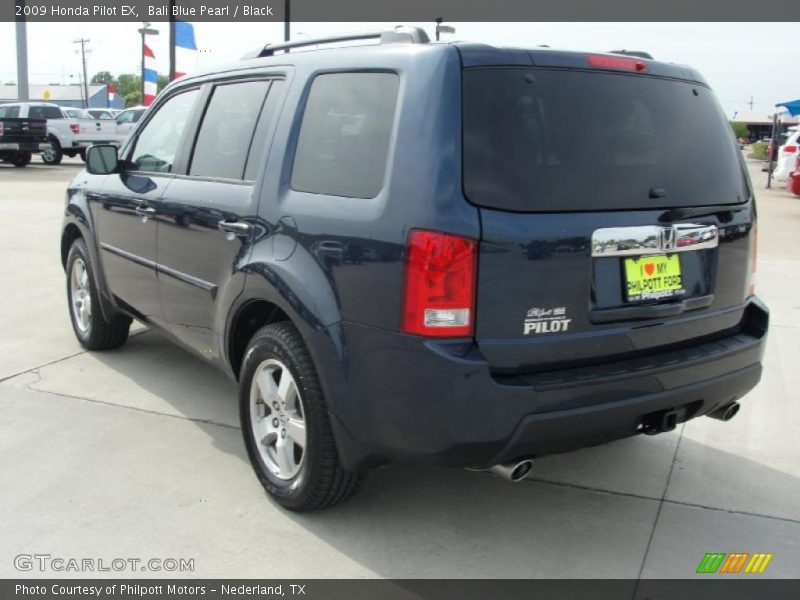 Bali Blue Pearl / Black 2009 Honda Pilot EX