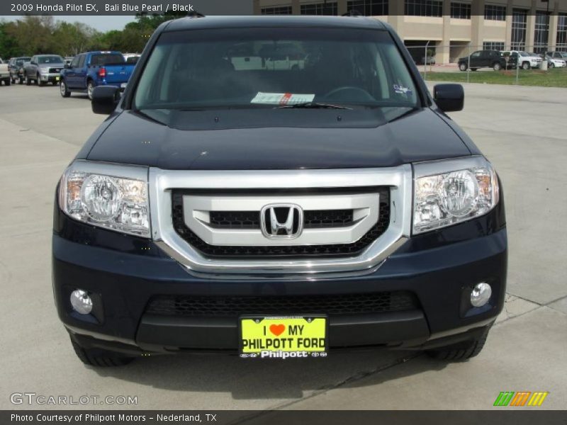 Bali Blue Pearl / Black 2009 Honda Pilot EX
