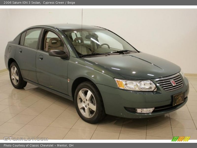 Cypress Green / Beige 2006 Saturn ION 3 Sedan