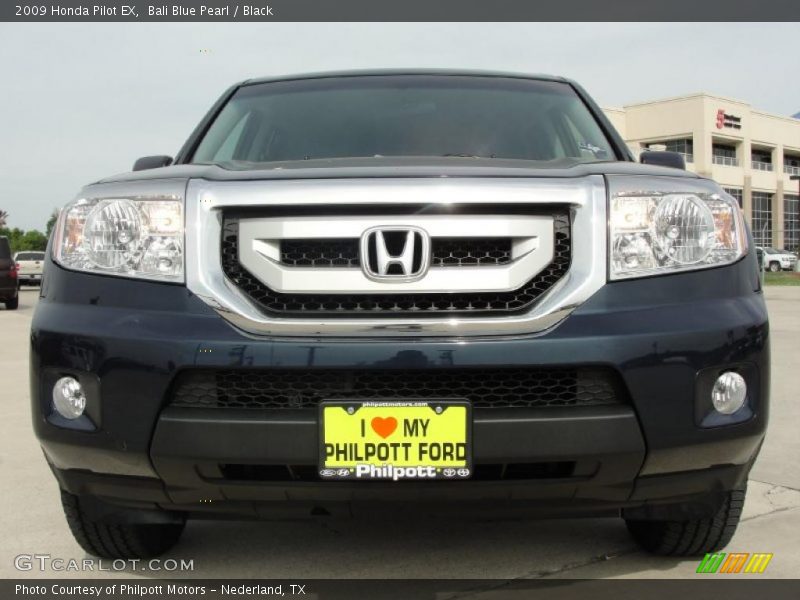 Bali Blue Pearl / Black 2009 Honda Pilot EX