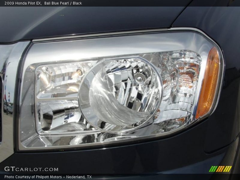 Bali Blue Pearl / Black 2009 Honda Pilot EX