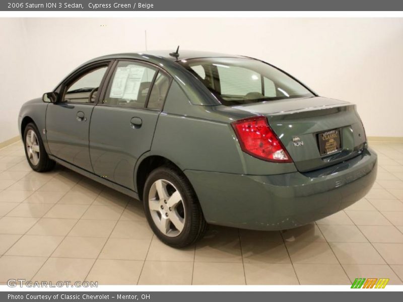 Cypress Green / Beige 2006 Saturn ION 3 Sedan