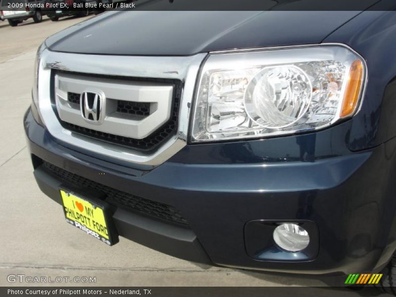 Bali Blue Pearl / Black 2009 Honda Pilot EX