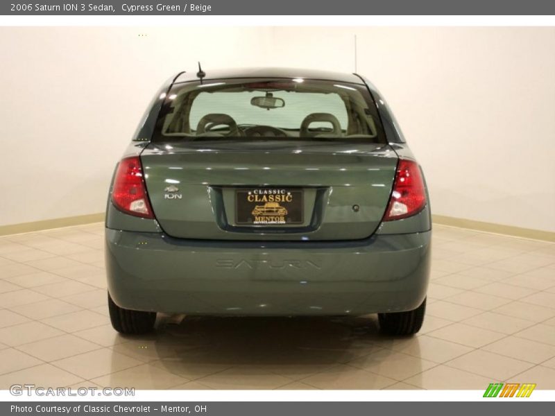 Cypress Green / Beige 2006 Saturn ION 3 Sedan