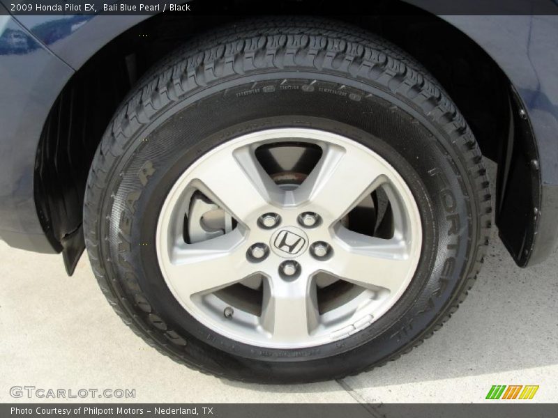 Bali Blue Pearl / Black 2009 Honda Pilot EX