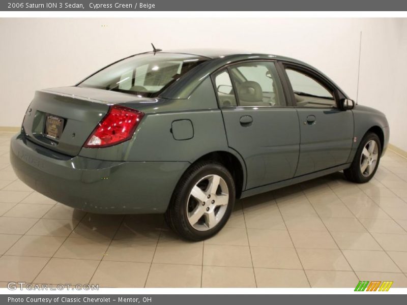 Cypress Green / Beige 2006 Saturn ION 3 Sedan