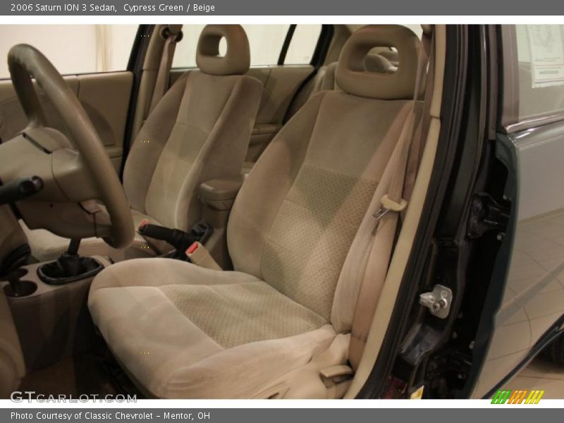 Cypress Green / Beige 2006 Saturn ION 3 Sedan
