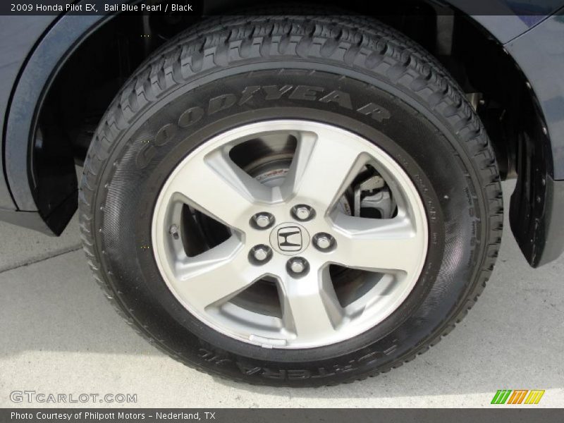 Bali Blue Pearl / Black 2009 Honda Pilot EX