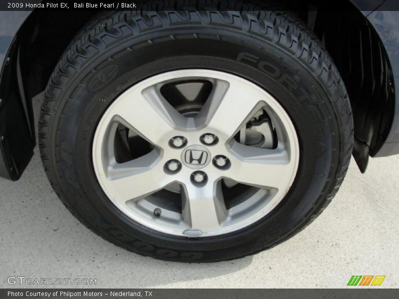 Bali Blue Pearl / Black 2009 Honda Pilot EX