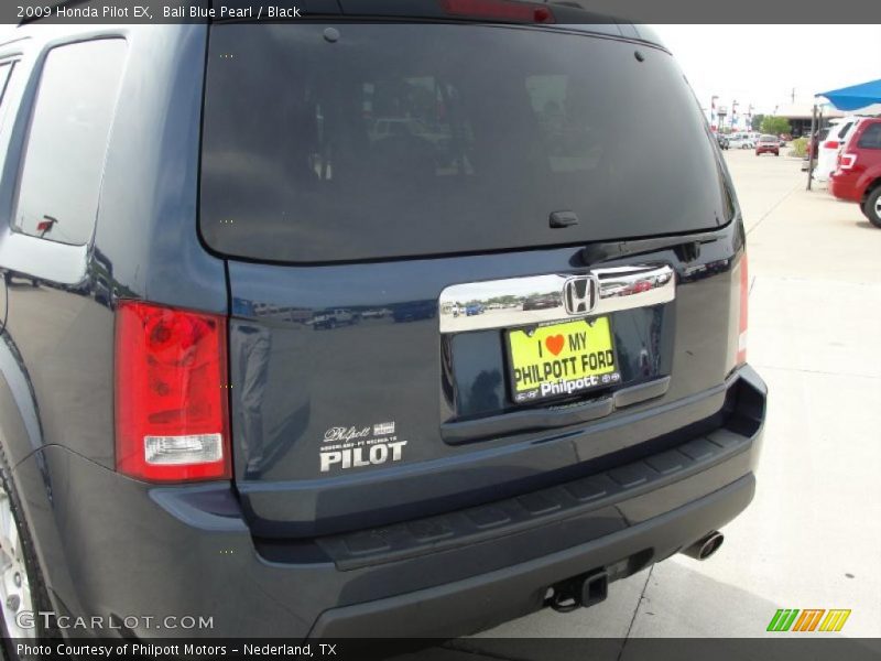 Bali Blue Pearl / Black 2009 Honda Pilot EX
