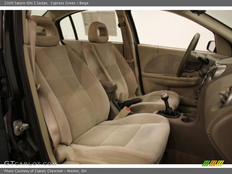Cypress Green / Beige 2006 Saturn ION 3 Sedan