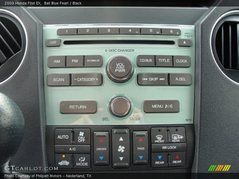 Bali Blue Pearl / Black 2009 Honda Pilot EX