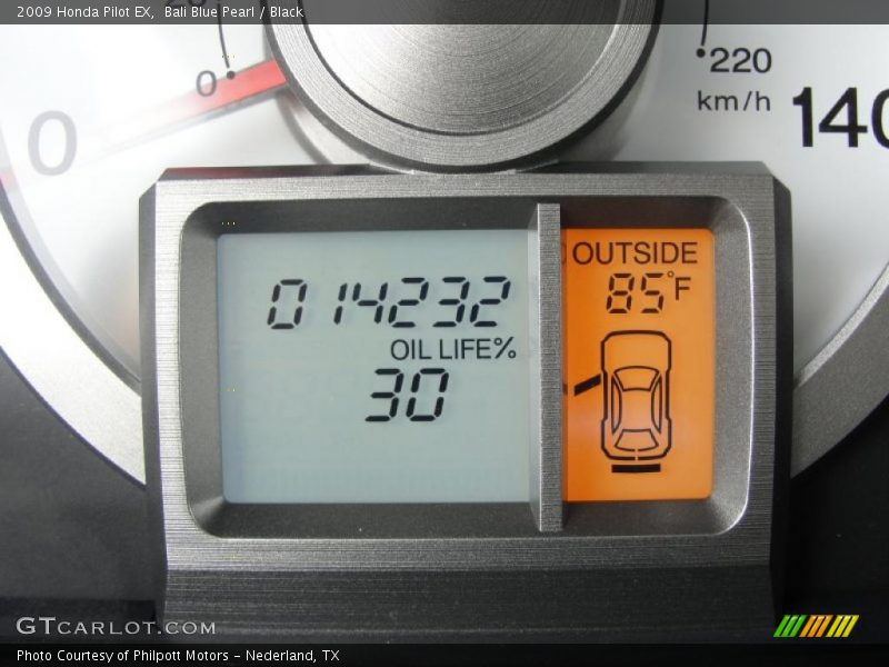 Bali Blue Pearl / Black 2009 Honda Pilot EX