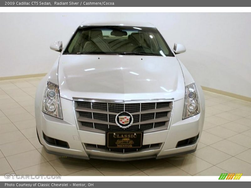 Radiant Silver / Cashmere/Cocoa 2009 Cadillac CTS Sedan