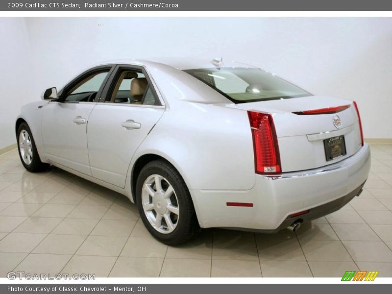 Radiant Silver / Cashmere/Cocoa 2009 Cadillac CTS Sedan