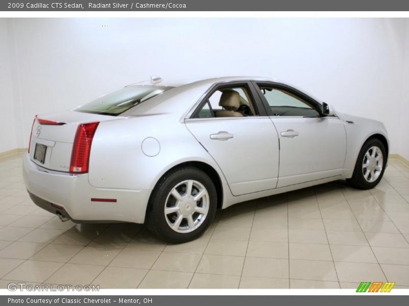 Radiant Silver / Cashmere/Cocoa 2009 Cadillac CTS Sedan