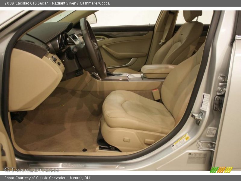 Radiant Silver / Cashmere/Cocoa 2009 Cadillac CTS Sedan