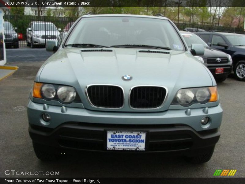 Grey Green Metallic / Black 2003 BMW X5 3.0i