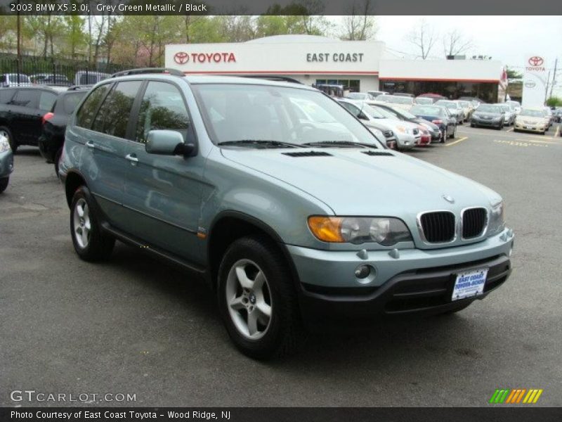 Grey Green Metallic / Black 2003 BMW X5 3.0i