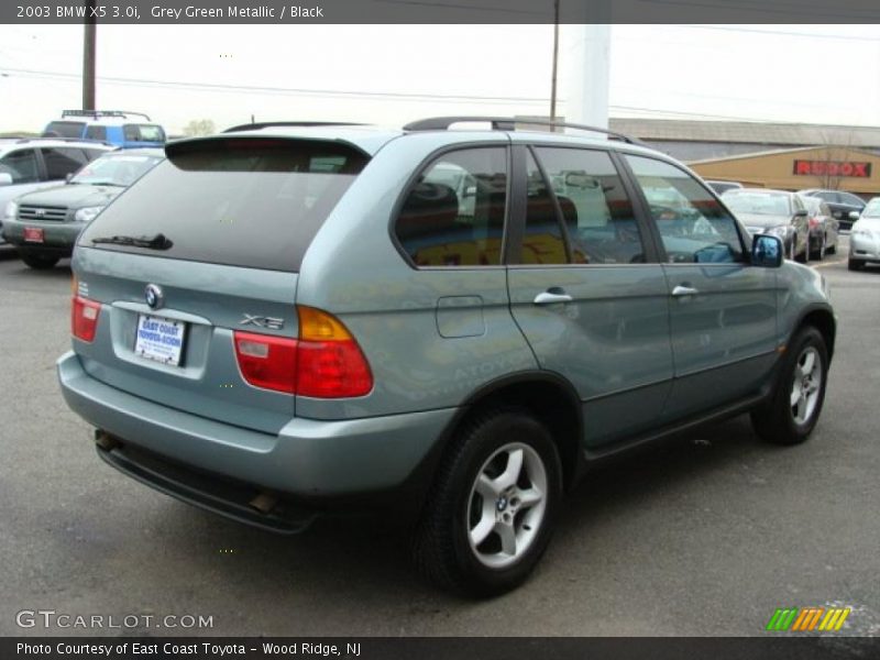 Grey Green Metallic / Black 2003 BMW X5 3.0i