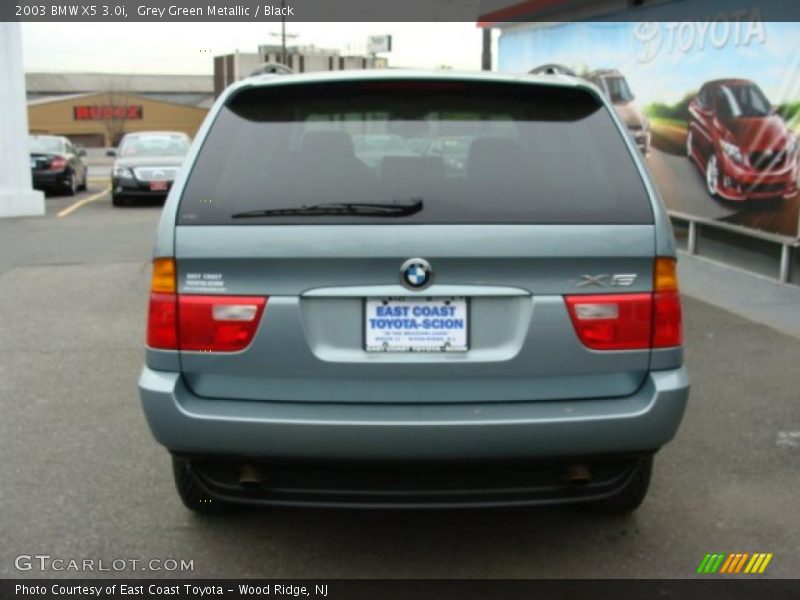 Grey Green Metallic / Black 2003 BMW X5 3.0i