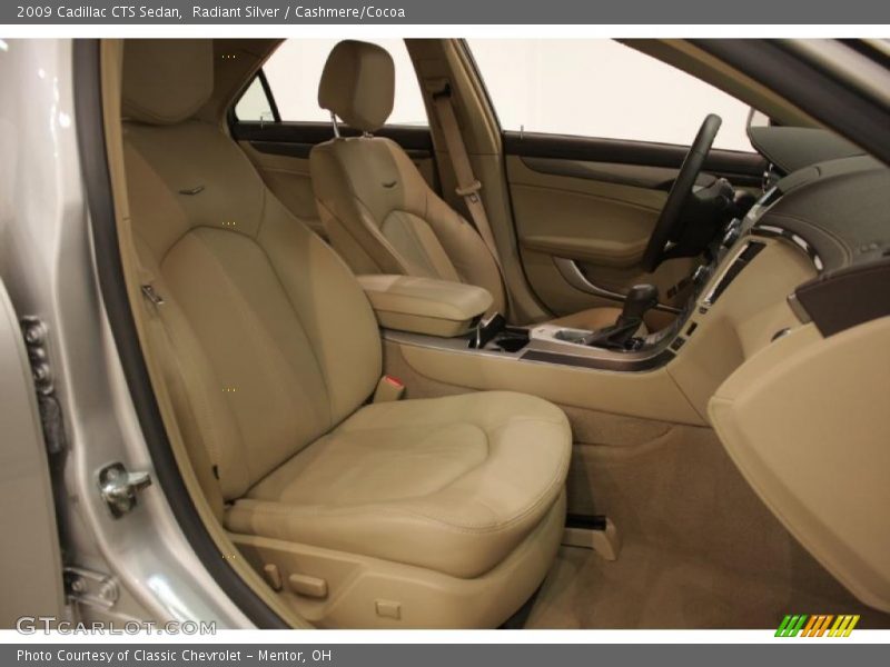 Radiant Silver / Cashmere/Cocoa 2009 Cadillac CTS Sedan