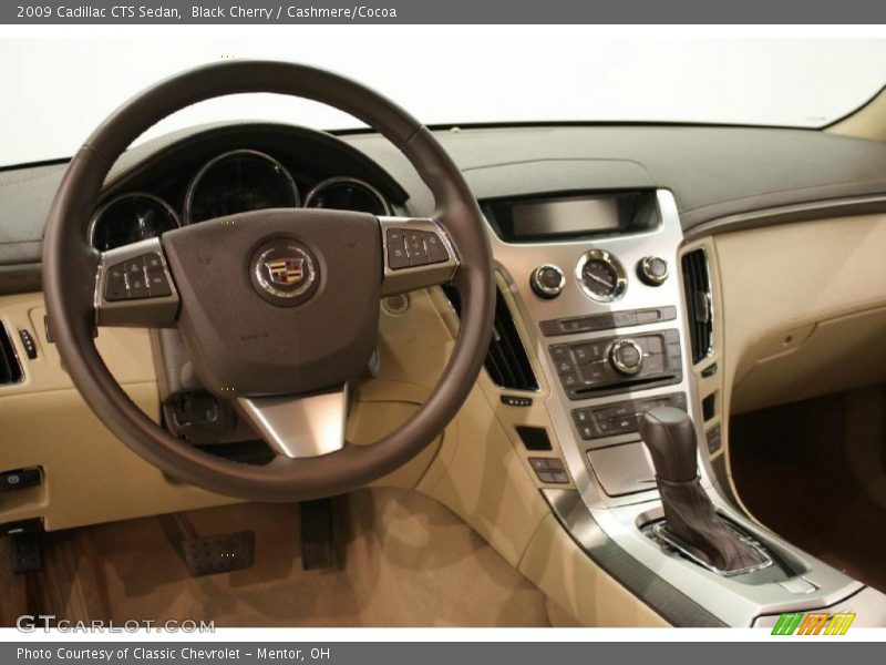 Black Cherry / Cashmere/Cocoa 2009 Cadillac CTS Sedan