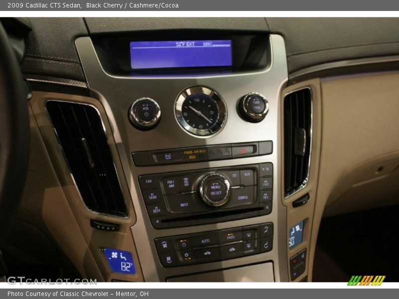 Black Cherry / Cashmere/Cocoa 2009 Cadillac CTS Sedan