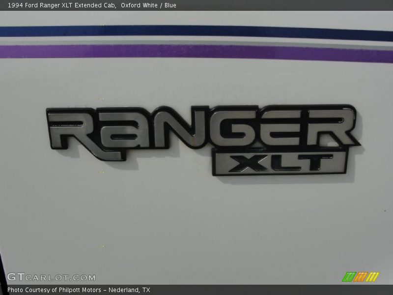 Oxford White / Blue 1994 Ford Ranger XLT Extended Cab