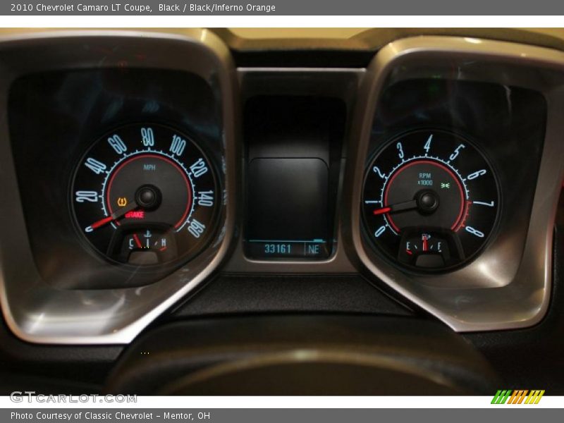 Black / Black/Inferno Orange 2010 Chevrolet Camaro LT Coupe