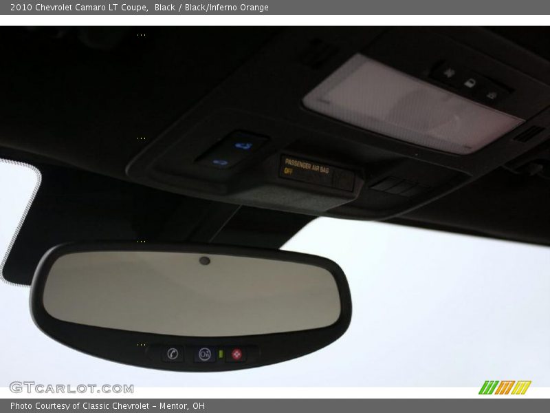 Black / Black/Inferno Orange 2010 Chevrolet Camaro LT Coupe