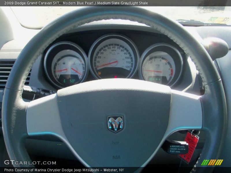 Modern Blue Pearl / Medium Slate Gray/Light Shale 2009 Dodge Grand Caravan SXT