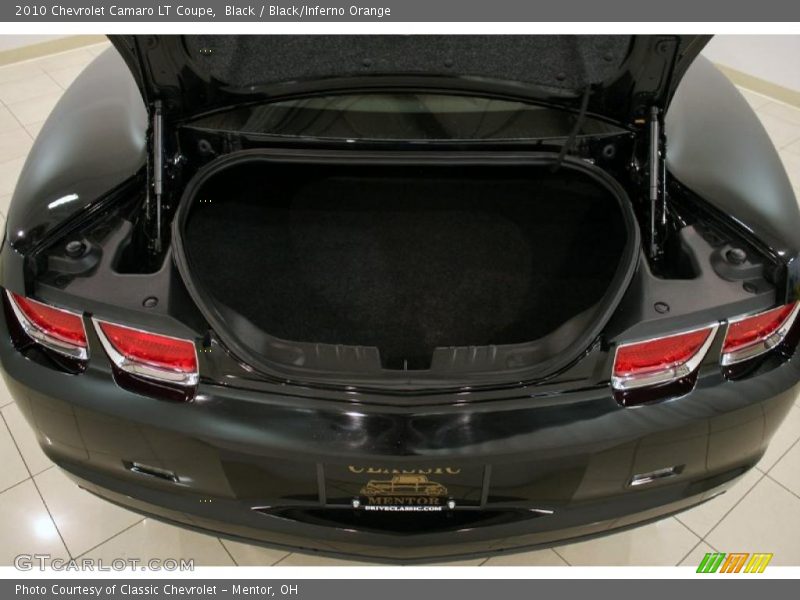 Black / Black/Inferno Orange 2010 Chevrolet Camaro LT Coupe