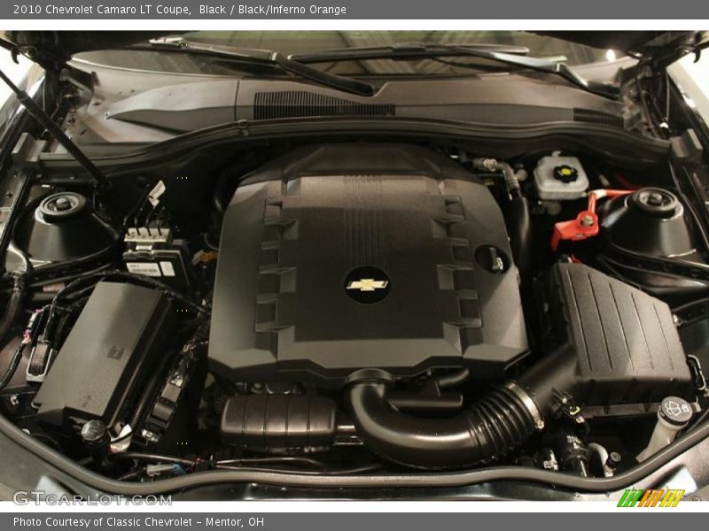 Black / Black/Inferno Orange 2010 Chevrolet Camaro LT Coupe