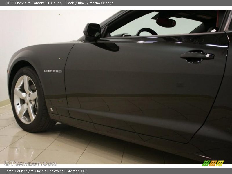 Black / Black/Inferno Orange 2010 Chevrolet Camaro LT Coupe