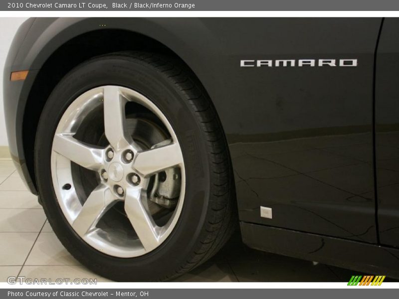 Black / Black/Inferno Orange 2010 Chevrolet Camaro LT Coupe