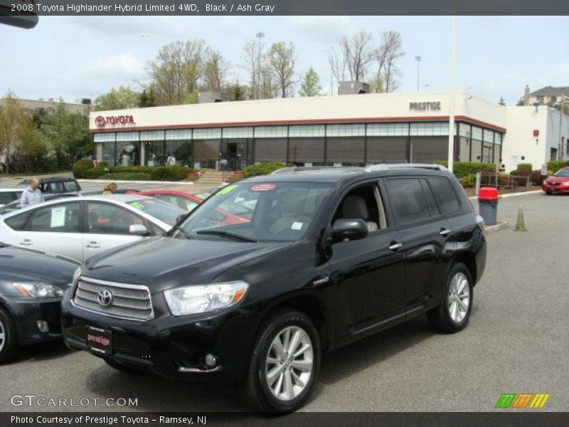 Black / Ash Gray 2008 Toyota Highlander Hybrid Limited 4WD