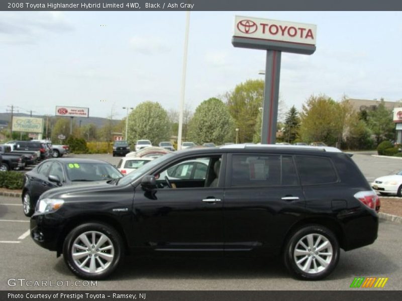 Black / Ash Gray 2008 Toyota Highlander Hybrid Limited 4WD