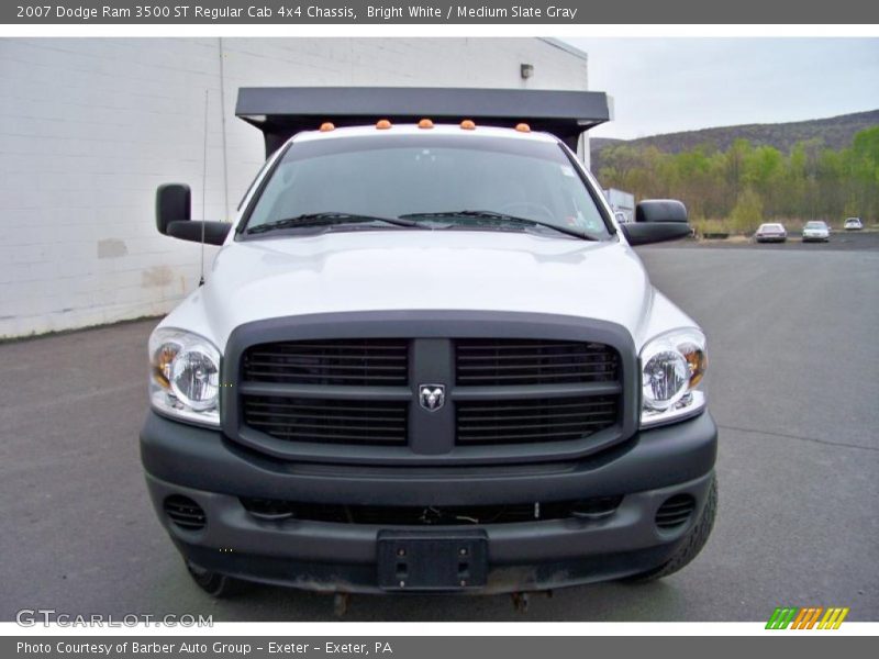 Bright White / Medium Slate Gray 2007 Dodge Ram 3500 ST Regular Cab 4x4 Chassis