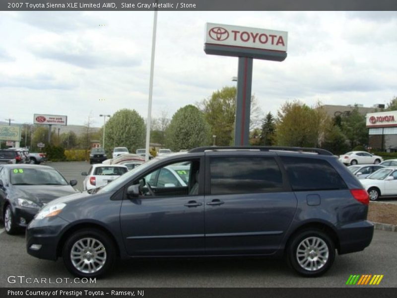 Slate Gray Metallic / Stone 2007 Toyota Sienna XLE Limited AWD