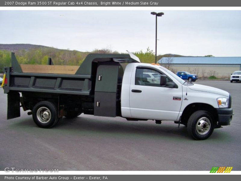 Bright White / Medium Slate Gray 2007 Dodge Ram 3500 ST Regular Cab 4x4 Chassis