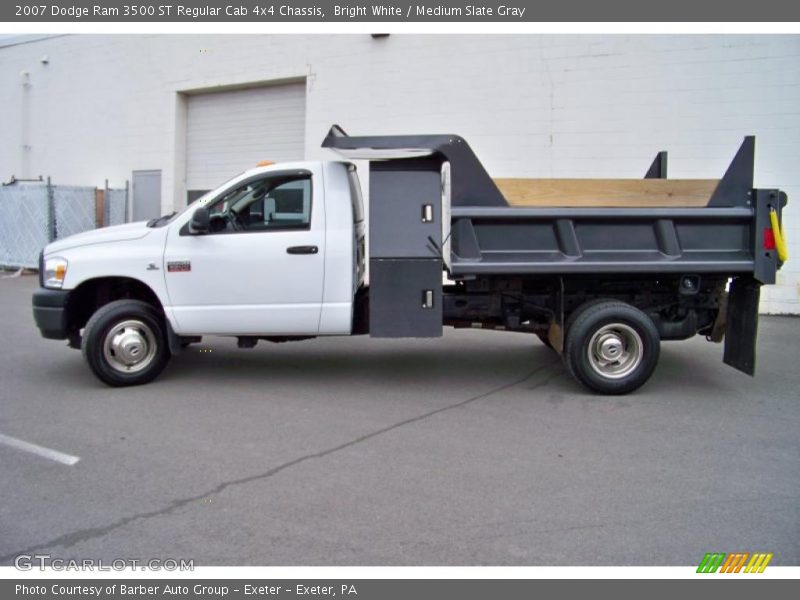 Bright White / Medium Slate Gray 2007 Dodge Ram 3500 ST Regular Cab 4x4 Chassis