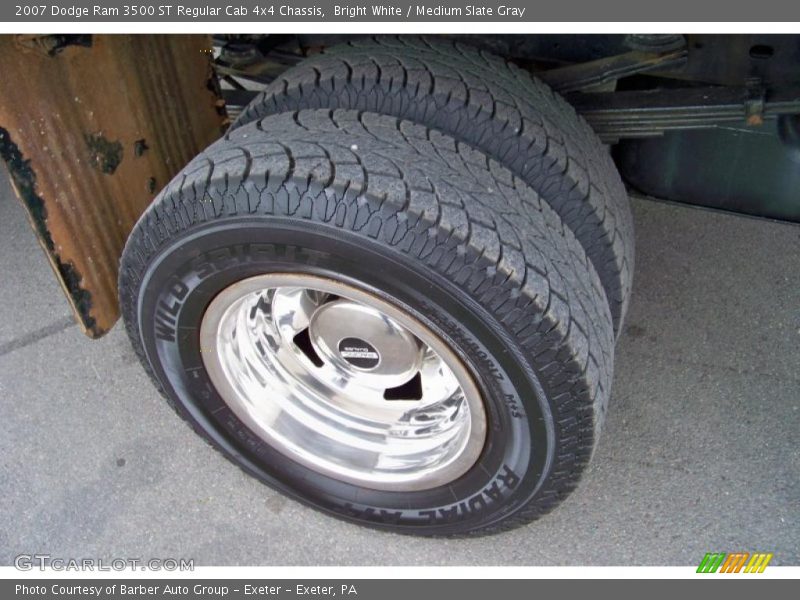 Bright White / Medium Slate Gray 2007 Dodge Ram 3500 ST Regular Cab 4x4 Chassis