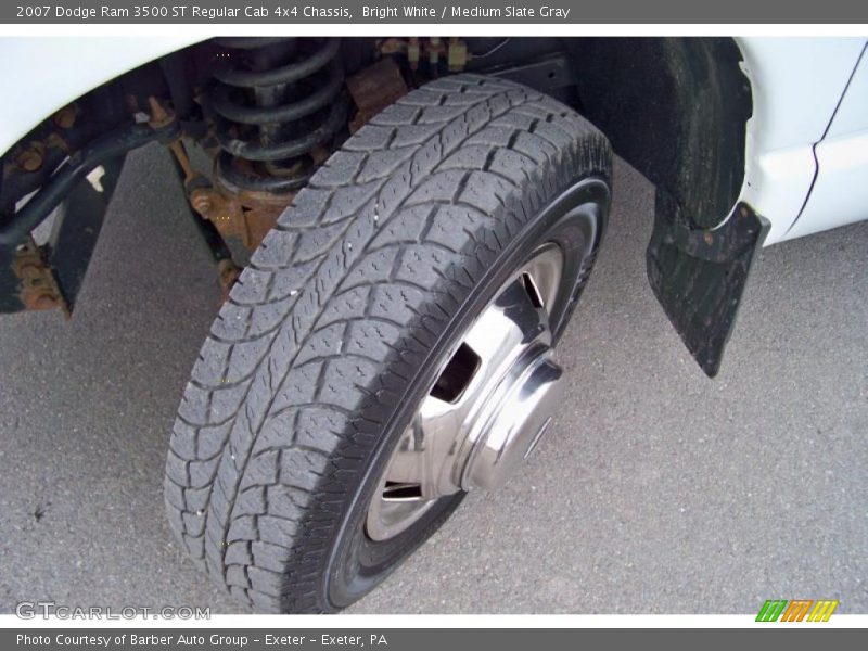 Bright White / Medium Slate Gray 2007 Dodge Ram 3500 ST Regular Cab 4x4 Chassis