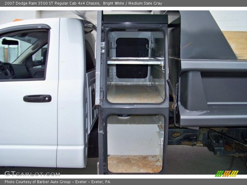 Bright White / Medium Slate Gray 2007 Dodge Ram 3500 ST Regular Cab 4x4 Chassis